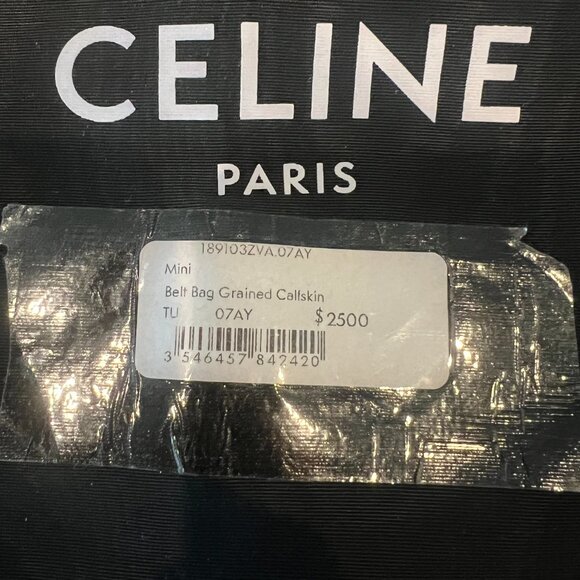 Celine Mini Belt Bag in Abyss Blue - Tote, Satchel, HandBag - Picture 9 of 11